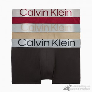 Quần lót nam Calvin Klein NB3074 Reconsidered Steel Micro Low Rise Trunk 3-pack Multi